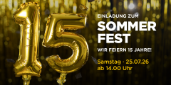 Weinheim: Einladung zum Jubiläum und Sommerfest 2026.