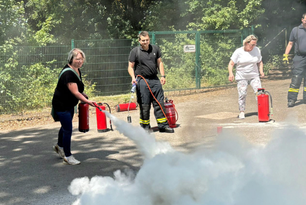 Bad Salzschlirf Brandlöschübung