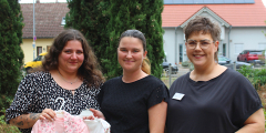 Schifferstadt: Melanie Horvat bei der Verabschiedung in den Mutterschutz.