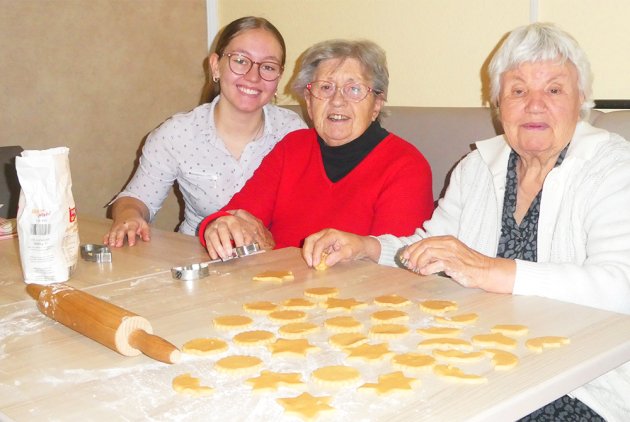 Linz Plätzchenbacken Tagespflege